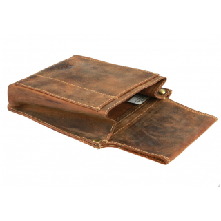 Puzdro na čašnícku peňaženku GreenBurry Vintage hnedé