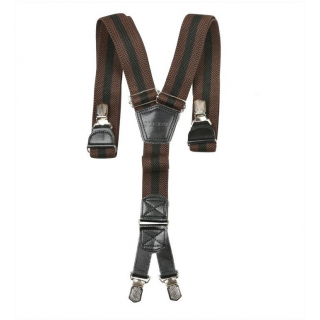 Traky športové 3,8 cm hnedo-čierne