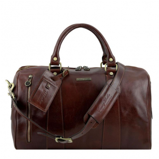 Luxusná cestovná taška TL VOAGER 42x24 menšia, hnedá