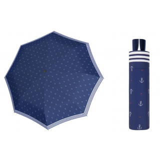 Dámsky dáždnik DOPPLER s UV filtrom manuálny, modrý 