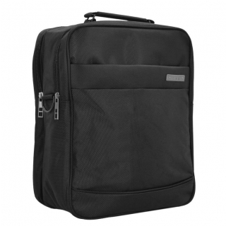 Pracovná taška na výšku 28x35, čierny polyester