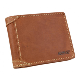 Štýlová hnedá pánska peňaženka LAGEN, 8 kariet