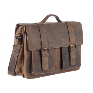 Aktovka kožená GreenLand 2904 dvojkomorová 40x30x12 cm