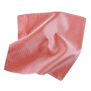 Vreckovka do saka lososovo-oranžová, tkaný polyester