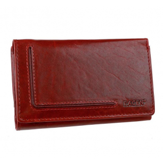 Vínovo-červená dámska luxusná peňaženka, 8 kariet