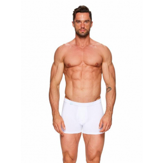 Boxerky FABIO Amante biele, bavlna + elastan