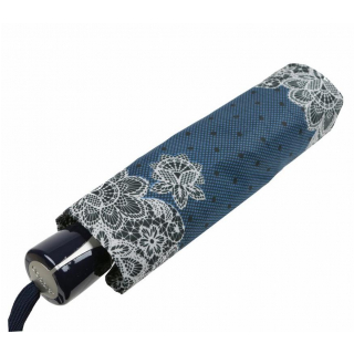 Dámsky modrý skladací dáždnik Doppler mechanický