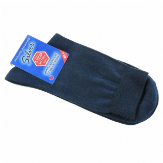 Antibakteriálne ponožky so striebrom SILVER modré, 1 pár
