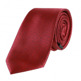 Elegantná kravata ORSI vínová červená 6 cm