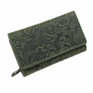Elegantná kožená peňaženka s kvetinami MERCUCIO 15 kariet 