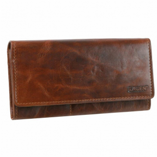 Rustikálna peňaženka z masívnej kože, hnedá 