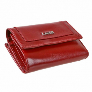 LAGEN elegantná červená peňaženka pre 11 kariet