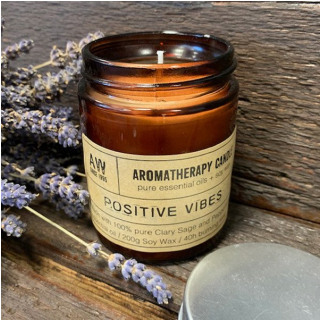Aromaterapetuticka sviečka - Positívna vibrácia