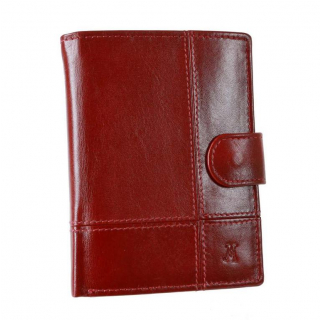 Tmavá červená unisex peňaženka MERCUCIO 8 kariet
