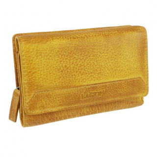 Dámska stredná peňaženka LAGEN Soft žltá tmavá