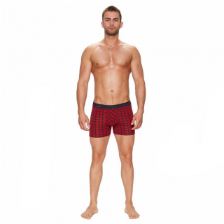 Boxerky FABIO dlhšia nohavica, sýto-červené