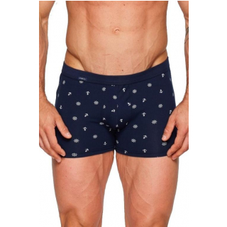 Boxerky FABIO ALVARO dlhé, modré tmavé 
