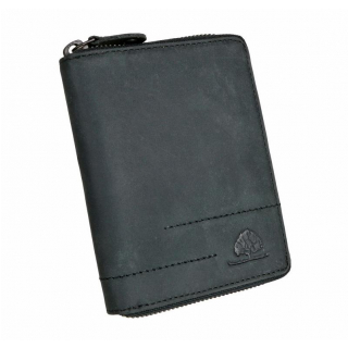 Pánska peňaženka so zipsom z hovädzej kože GREENBURRY REVIVAL