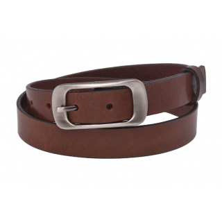 Dámsky kožený opasok tmavohnedý MERCUCIO š 2,5 cm
