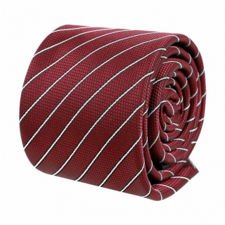 Brodová kravata s prúžkami, slim 6 cm