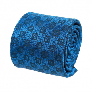 Luxusná V.I.P. hodvábna kravata, modrá parížska