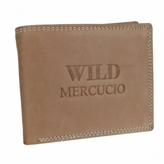 Pánska peňaženka z brúsenej kože MERCUCIO, camel
