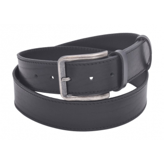 Čierny kožený opasok 3,8 cm MERCUCIO vintage pracka