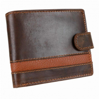 Pánska kožená peňaženka s prackou MERCUCIO hnedá