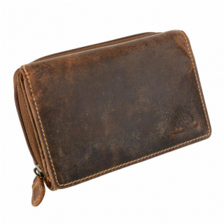 Špeciálna viacdielna kožená peňaženka GreenBurry 1607-25-RFID
