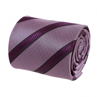 Fialovo-ružová kravata ORSI 8 cm