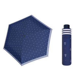 Dámsky skladací dáždnik Doppler HAVANNA manuálny modrý
