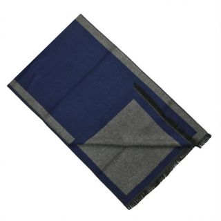 Hrejivý šál ORSI obojstranný modro-šedý