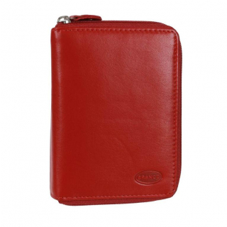 Dvojdielna červená peňaženka na zips BRANCO  