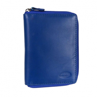 Dvojdielna modrá peňaženka na zips BRANCO  