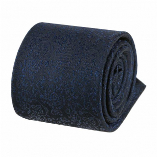 Luxusná modro-čierna hovábna V.I.P. kravata ornamenty
