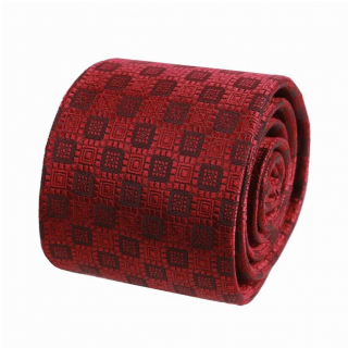 Luxusná V.I.P. kravata hodvábna, červená