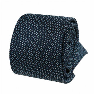 Trendová slim kravata ORSI modrá 6 cm