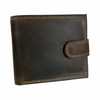 Pánska peňaženka z brúsenej hnedej kože Mercucio, 3 karty