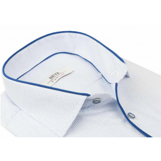 Modrá trendová slim košeľa BEVA T2034