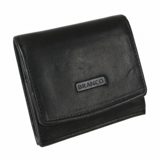 Peňaženka s francúzskym mincovníkom kožená BRANCO 34251-BL
