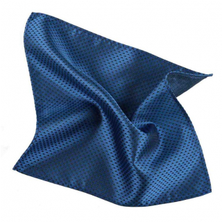 Vreckovka do saka modrá s tkaným vzorom ORSI