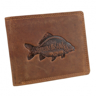 Pánska peňaženka-dokladovka KAPOR, hnedá koža