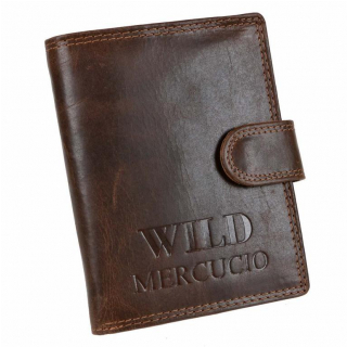 Kožená peňaženka so zapínaním MERCUCIO, 11 kariet