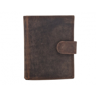 Pánska peňaženka so zapínaním MERCUCIO vintage tmavá