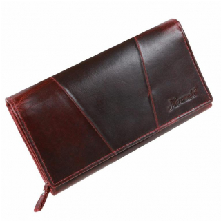 Luxusná peňaženka MERCUCIO, červená rubínová koža 