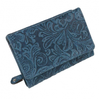 Dámska modrá peňaženka s potlačou MERCUCIO dvojdielna