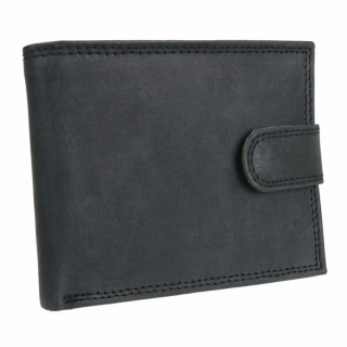 Peňaženka pánska MERCUCIO so zapínaním, 8 kariet čierna