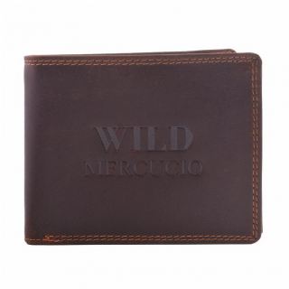 Pánska peňaženka z brúsenej kože MERCUCIO, 8 kariet