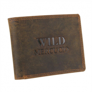 Pánska peňaženka z brúsenej kože MERCUCIO, 8 kariet