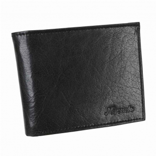 Kožená pánska peňaženka so zapínaním MERCUCIO čierna